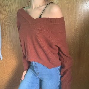 FOREVER 21 ORANGE SWEATER